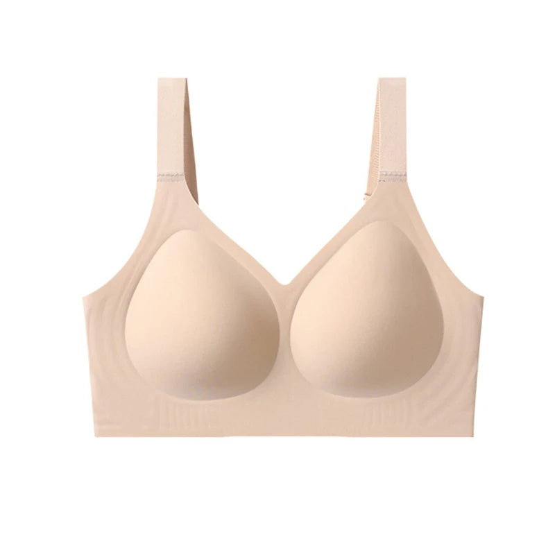 FallSweet Women Push-Up Seamless Bra Plus Size Wireless Bralette Adjust Straps Full Cup Breathable Lingerie Intimates Underwear