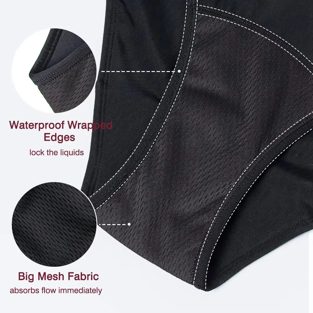 Menstrual Panties For Pool Girl Menstruation Swimwear Leakproof Underpants Period Swimwear Woman Menstrual Briefs for Swimming