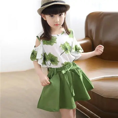 Children's Sets 8 To 14 Year Old Girls Clothes Outdoor Kids Girl 12 Years Fashion Letters Summer Luxury From 13 Child Girl's Set