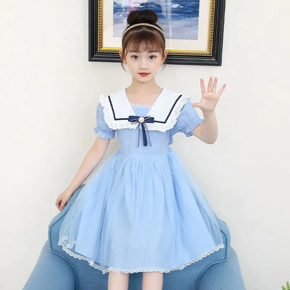 Mesh Princess Dress Summer Wear 7 To 8 Year Old Girl Clothes Holiday Dresses Children's Girls Clothing 10 14 Years Little 12 11