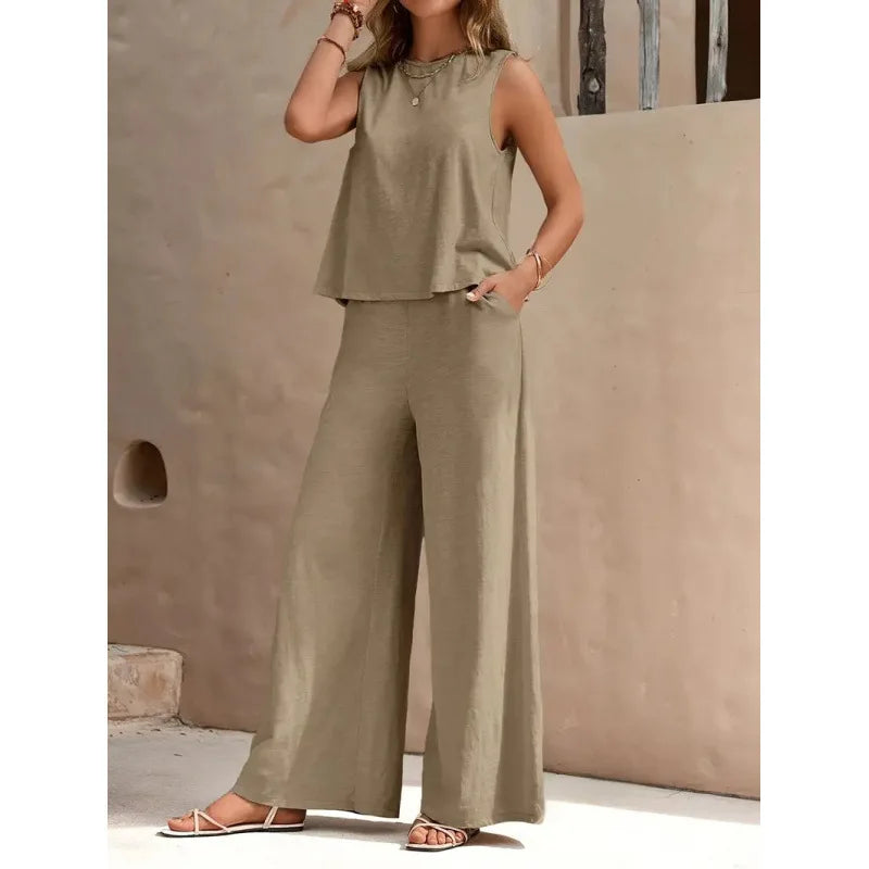 Casual Ladies Set 2 Pieces Set for Woman New Matching Sets of Women Two Piece Outfits Woman Clothes Clothing Female Women's Suit