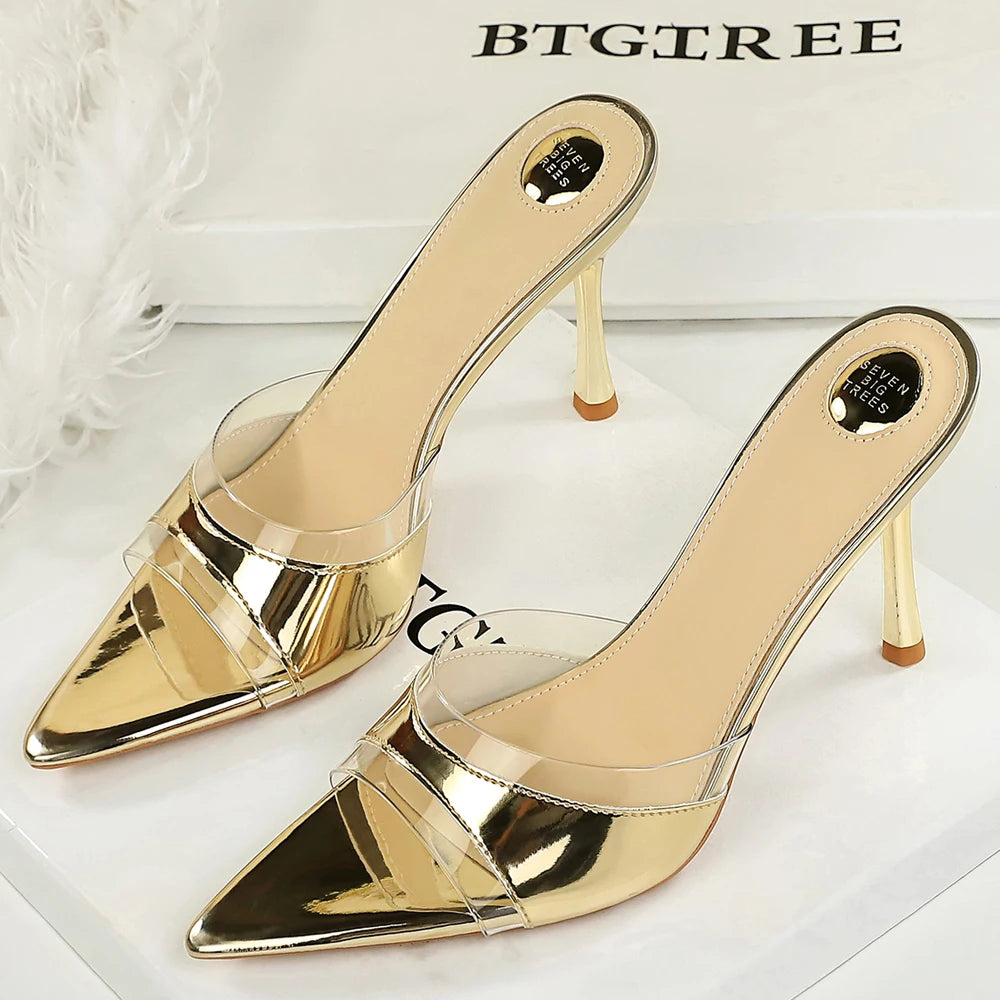 BIGTREE Shoes Women Summer Women's Sandals Shoes Open Toed Slippers High-heeled Sandals Stiletto Heels 9 cm Women Pumps 2026