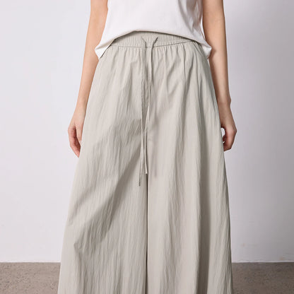 TOYOUTH Women's Wrinkle-Resistant Wide Leg Pants 2026 Summer New Straight Cut Bud Trousers, Travel Friendly