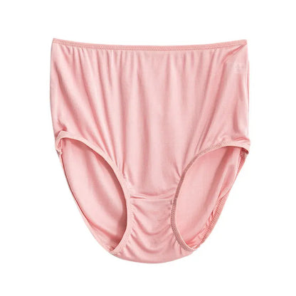 3Pcs/Set Natural Mulberry Silk Women's Underwear High Waist Briefs Traceless Breathable Sexy Underwear  Underwear Women Panties