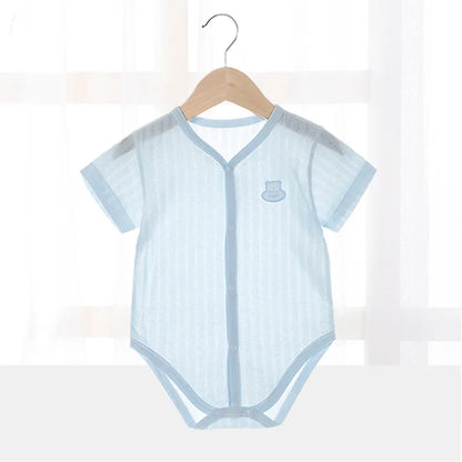 Bodysuit for Newborns Baby Clothes Sleepwear Summer Thin Baby Romper Overalls Jumpsuits Baby Romper Infants SolidClimb