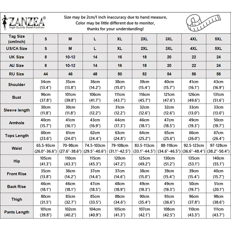 Women Elegant Office Pant Sets Puff Sleeve Peplum Tops Wide Leg Pants Pleated Cinched Waist Workwear V-Neck Solid Suit ZANZEA