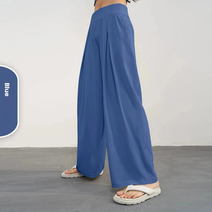 Women's Yoga Pants Loose Wide Leg High Waist Fitness Quick Dry Running Sweatpants Fitting Straight-leg Pants Fitness Trousers