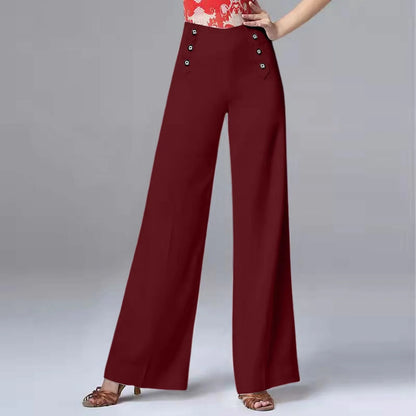 High Waisted New Dance Pants For Women Social Dance Wide Leg Pants Slimming And Versatile Dance Pants Womans Bottoms