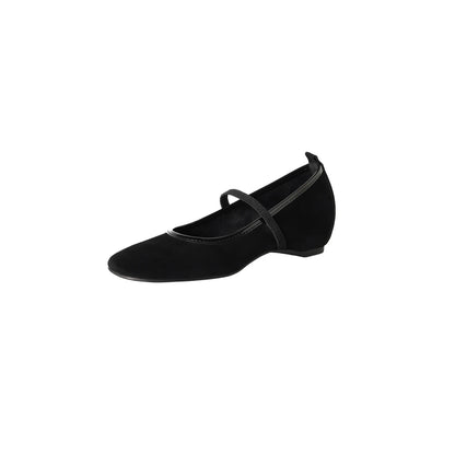 Dilalula 2027 News Genuine Kid Suede Mary Janes Shoes Women Med Heels Elastic Band Closure Pumps Young Lady Casual Shoes Dress
