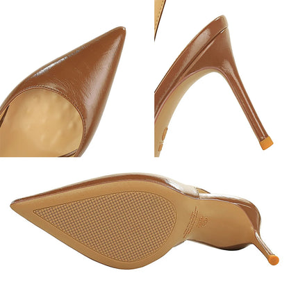 BIGTREE Shoes 2026 Summer Women Pumps Pointed High Heels Hollow Out Rear strap High-heeled Sandals Women Stiletto Heels 8 cm