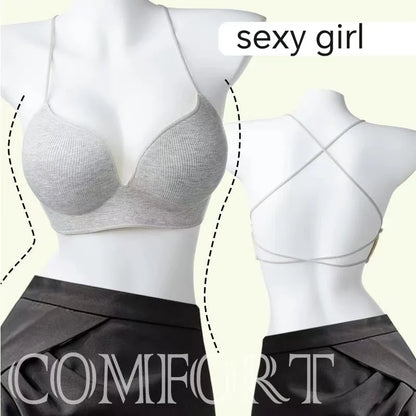 Japanese Style Seamless Push Up Bra Comfort Wireless Underwear Women's No Steel Ring Bralette 3/4 Cup Glossy Bra Female Lingerie