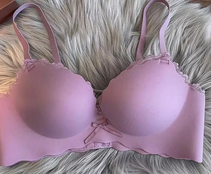 Hot Selling Ladies Push Up Bra Set Seamless Wireless Support Anti-Sagging Comfort Lingerie S-XL for Young Women Soft Daily Wear