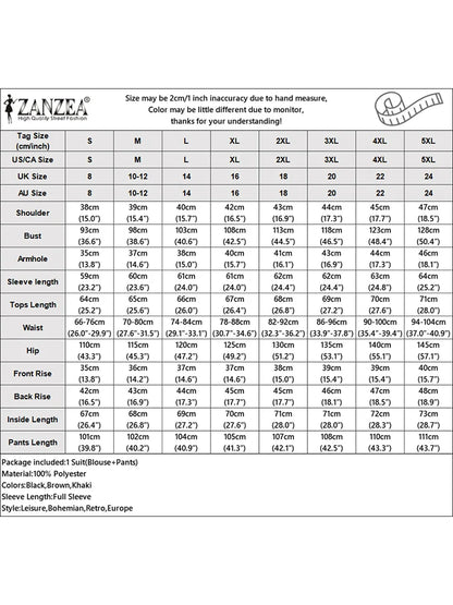 ZANZEA Women's Minimalist 2 Piece Sets Lepel Neck Blazer and Wide Leg Pants 2pcs Suits 2026 Spring Fashion Woman Outfits S-3XL