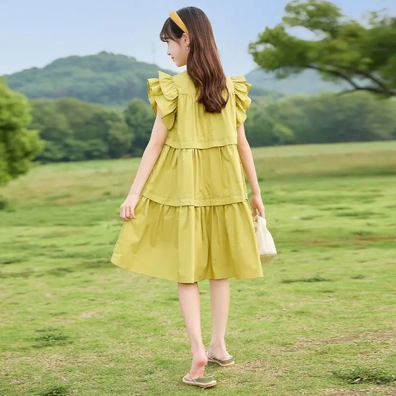 Summer Casual Dress for Kids Suit Girls Girl Children Clothes Beautiful Dresses Sunday Children's Clothing 9 Years 10 Luxury 8 7