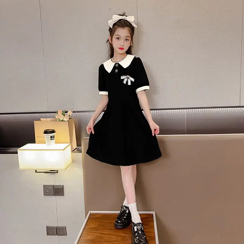POLO Summer Little Stylish and Slimming for Elementary Students Girls Dresses Girls Korean Reviews Many Clothes Sundress Party