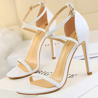 BIGTREE Shoes Buckle Strap High Heels 2026 New Women Heels Sandals Stiletto 11cm Sexy Heels Party Shoes Women Pumps Ladies Shoes