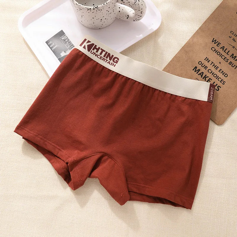 Cotton Women Panties Underwear Women's Intimates Female Breathable Antimicrobial Boyshorts Briefs Sexy Shorts Students Boxers