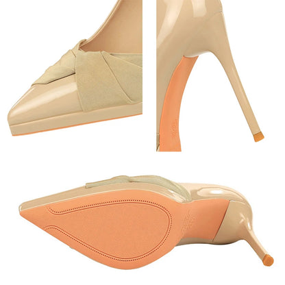 Ladies' 10.5 cm Platform High Heels Patent Leather Women Pumps Bow Design Women Heels Stilettos Elegant Women's Party Shoes 2026
