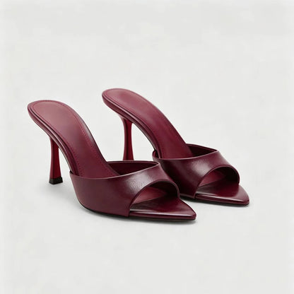 **Fashionable Hot Selling Fish Mouth Comfortable Banquet High-heeled Slippers Summer New Round Headed Sexy Casual Sandals Women