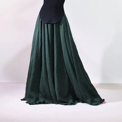 2026 Women Cotton Blending Long Skirts High Waist Good Quality Women Summer Boho Maxi Skirts Brand Faldas Femme Streetwear
