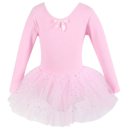 Summer Casual Ballerine Girl Dress Tutu Dance Ballet Children's Clothing Gymnastics Girls Dresses Ballet Leotards Vestidos