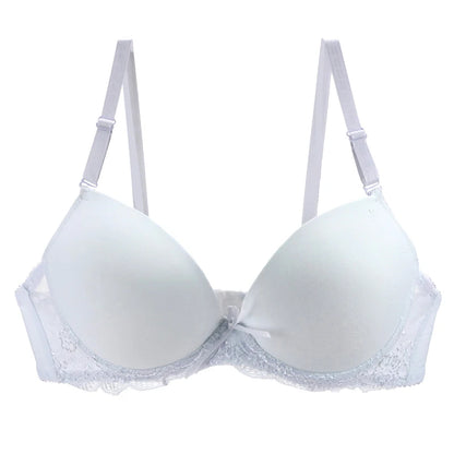2023 New Sexy Push Up Bra BCDE Cup Women Pink Blace Blue Green Khaki Purple White Brassiere Underwear Underwire Female Lingerie
