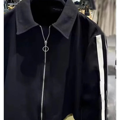 2024 New Women Casual Black Trousers Suits Sports Short Jacket + Female Vinatge Black White Patchwork Baggy Pants Street