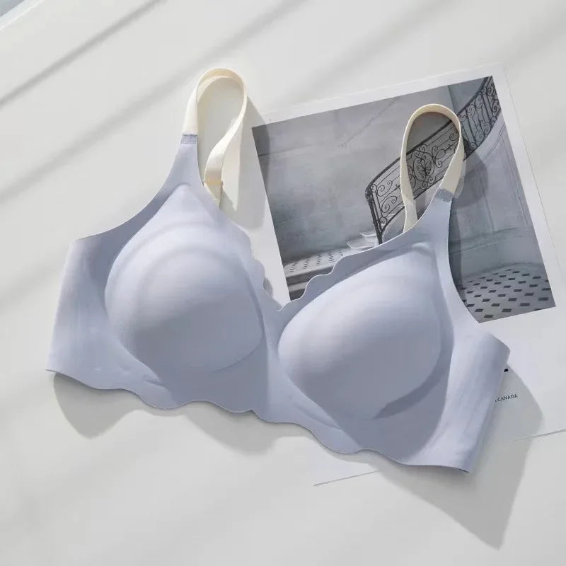 BH Bralette Top Women's Underwear No Steel Ring Pure Desire Comfortable Upper Support Sling Adjustable Beauty Back Bra for Women