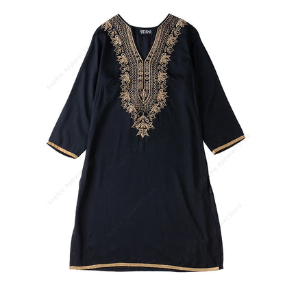 Indian Dress for Women Ethnic Blouses Embroidery Vestido Indiano Clothes India Clothing Pakistani Kurta Kurti Dresses