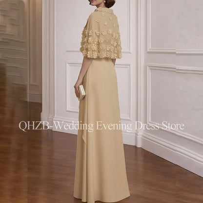 Customized New In Elegant Long Mother of the Bride Dresses O-Neck Floor-Length A-Line Wedding Guest Party Groom Dress 2026
