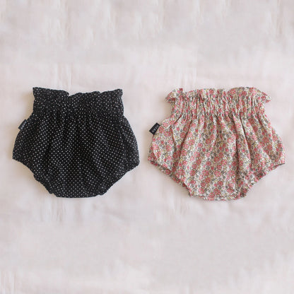 Ircomll 2pcs Summer Toddler Baby Girl Shorts Cotton Linen Floral Breathable Lounge Kids Pants Children Loose PP Pants Shorts