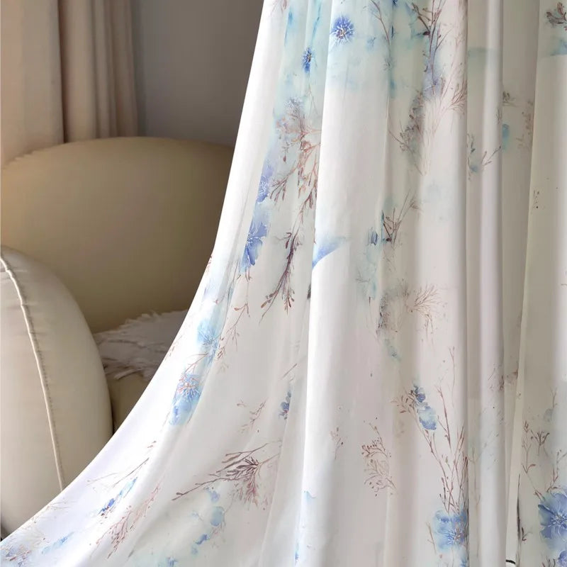Fashion Floral Print Patchwork Bohemian Dress Woman 2025 Sexy V Neck Hollow Long Dresses Long Sleeve  Puff Loose Maxi Dress