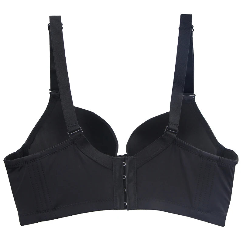 2023 New Sexy Full Cup Bras Black Gray Pink Red Beige Underwear Comfortable For Women DE Cup Female Solid Plus Size Lingerie