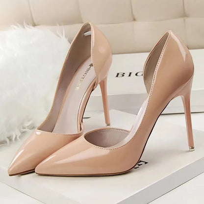 BIGTREE Shoes 2026 Women Pumps Patent Leather High Heels Stiletto Sexy Party Shoes OL Career Women Heels Office Shoes 12 Colors