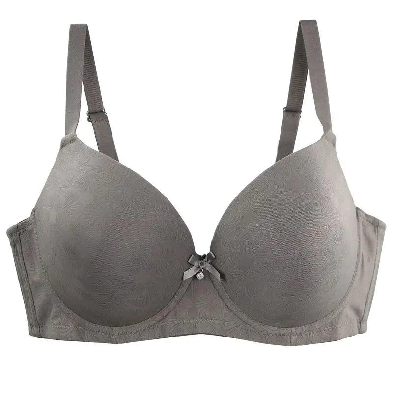 Nouvell Seamless Sexy Push Up Bras For Women Bow Floral Underwear Grey White Black Burguady Khaki Plus Size Lingerie
