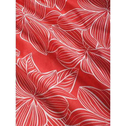 Summer Casual plus Size Wide Leg Long Pants Elegant Loose Comfortable Printed Elastic Waistband Tied Rope Fashionable