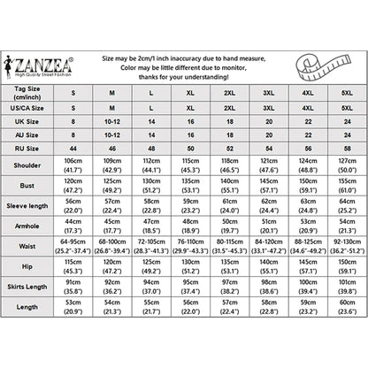 2026 ZANZEA Fashion Muslim Suit Outfits Autumn 2 Piece Sets Spring Long Sleeve Shirt Dress Skirts Women Printed Matching Sets