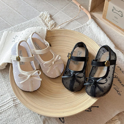 Fashion Women Shoes 2026 Spring/summer Cute Kid Shoe 1-12y Bow Princess Shoes Performance Shos Cute Girl Shoes