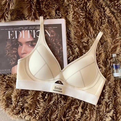 SP&CITY Thin Breathable Hollow Ut Seamless Women's Bra Small Chest Gathering Traceless Sexy Brassier Comfortable Daily Lingerie