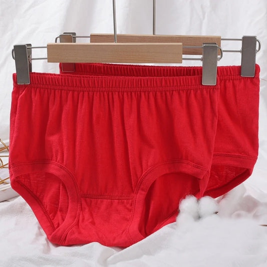 1pcs Pure Cotton Women Panties Large Size High Waist Underwear Briefs Mother Breathable Comfort Panty Plus Size Female Lingeries