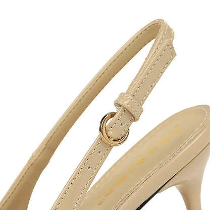 BIGTREE Shoes Women Pumps Bowknot High Heels 8 CM Stilettos Hollow Out High Heeled Sandals Summer Shoes Buckle Sexy Party Shoes