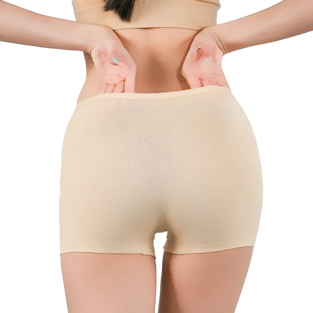 Women Safety Panties Boxer Shorts Female Ladies Traceles Underwear Woman Underpants Panty Pants Black Beige Protective Boyshorts