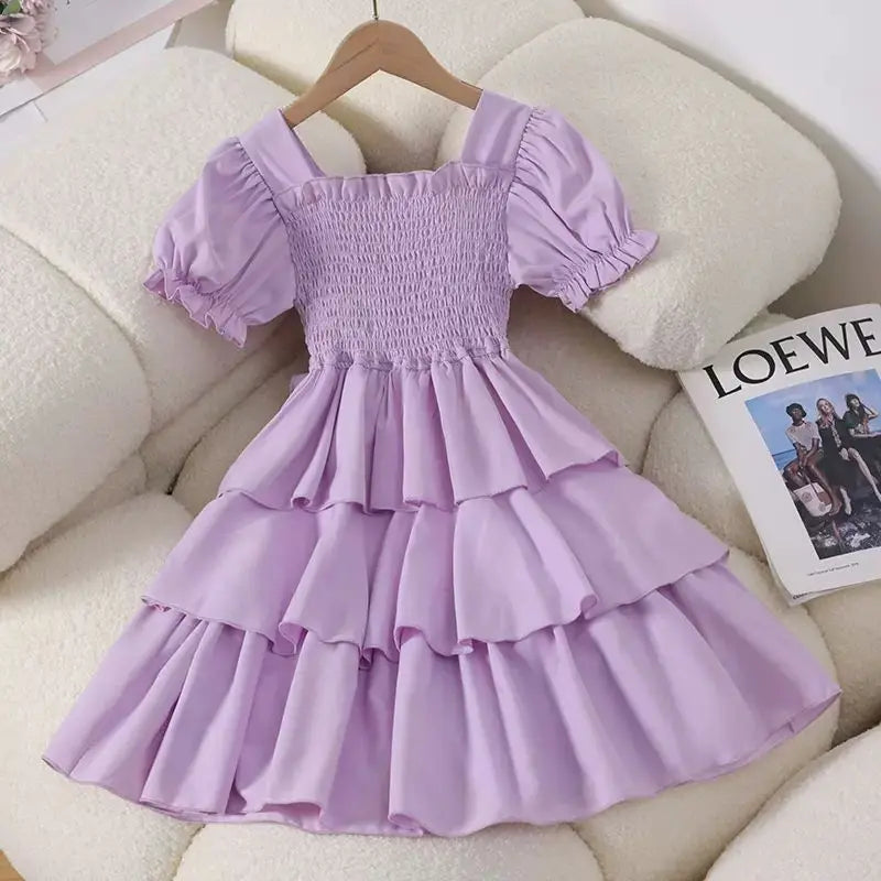 Girls Dress Summer Princess 2026 Casual Kids Dress Birthday Ball Part Gift Children Princess Dresses Vestido Teen 6 8 10 12 14 Y