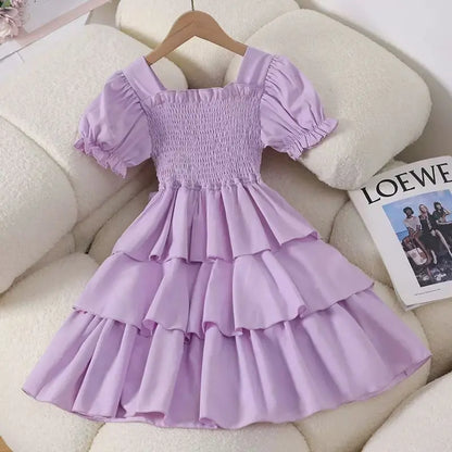 Girls Dress Summer Princess 2026 Casual Kids Dress Birthday Ball Part Gift Children Princess Dresses Vestido Teen 6 8 10 12 14 Y