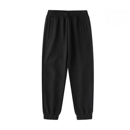 Children's Fleece Lined Soft Shell Pants Warm Autumn Winter Unisex Sports Trousers Outdoor Active Wear for Kids