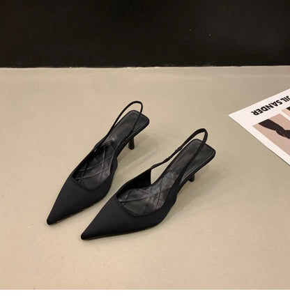2024 Fashionable Pointed Toe Stiletto Heel Shallow Mouth New Sandals Summer Sexy Elegant Casual Stiletto Women's Shoes NO:M05