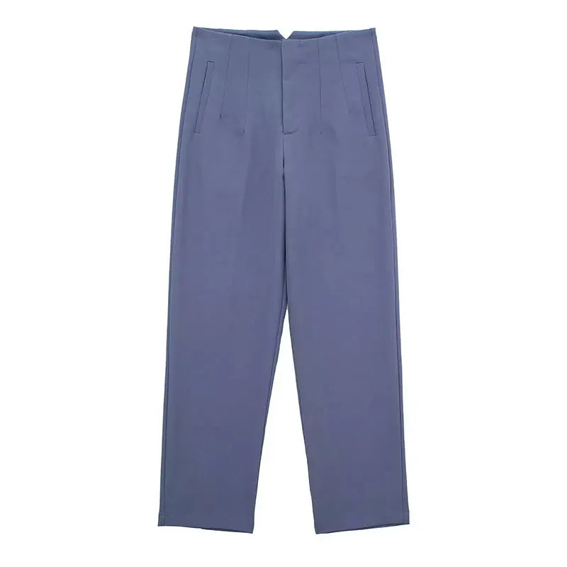 2024 Woman Solid Trouser High Waist Slim Zipper Fly Long Pants Female Wild Commute Office Lady Woman Pencil Pant Street