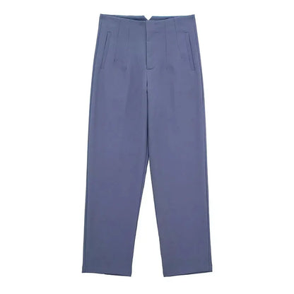 2024 Woman Solid Trouser High Waist Slim Zipper Fly Long Pants Female Wild Commute Office Lady Woman Pencil Pant Street
