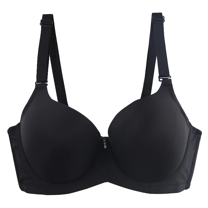 2023 New Sexy Full Cup Bras Black Gray Pink Red Beige Underwear Comfortable For Women DE Cup Female Solid Plus Size Lingerie