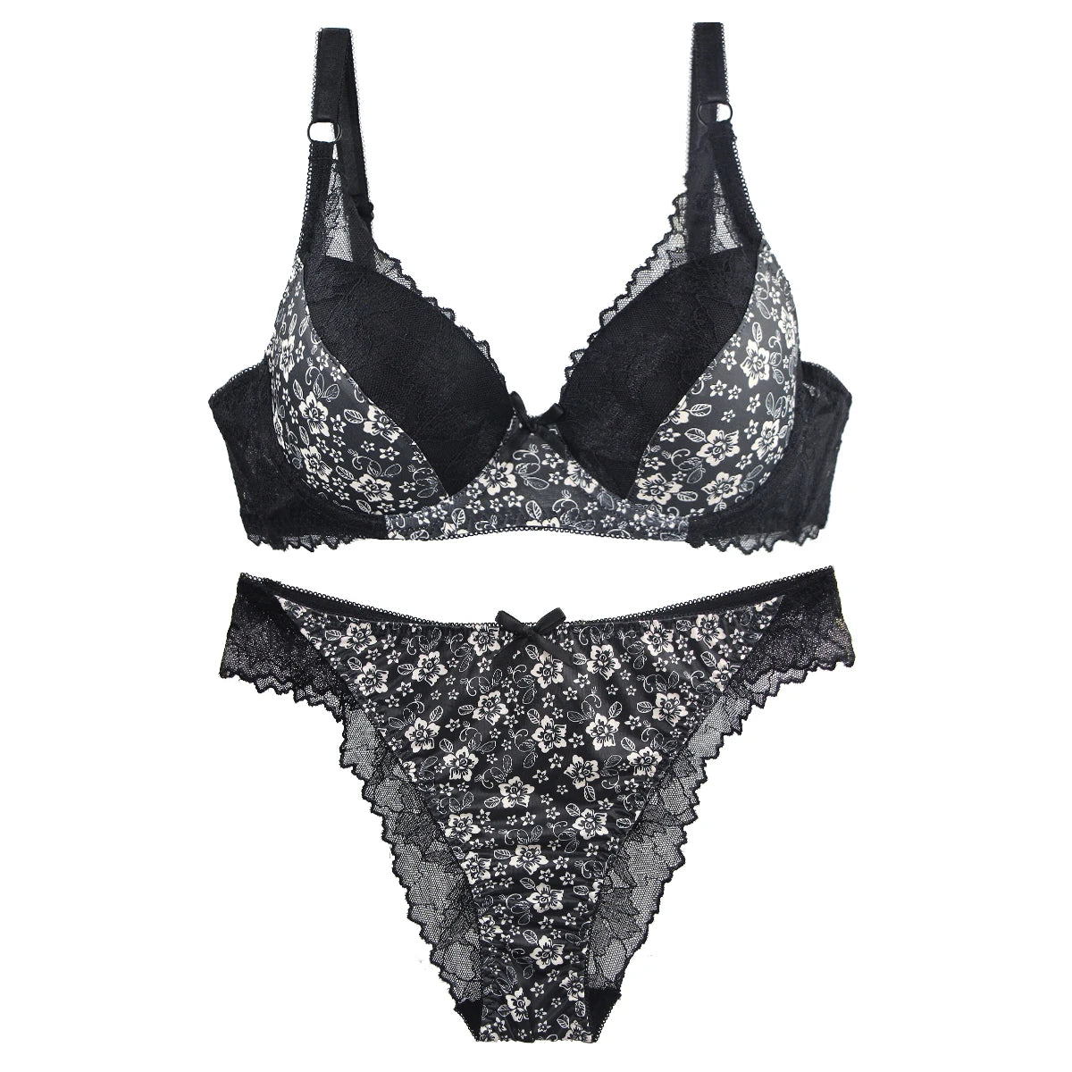 2027New 34/75 36/80 38/85 40/90 42/95 44/100 BCDE Bras Set White burgundy Beige Black Green Blue Push Up Underwear For Women